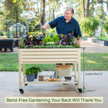 Elevated Garden Bed 2 by 6 ft Durable and Easy