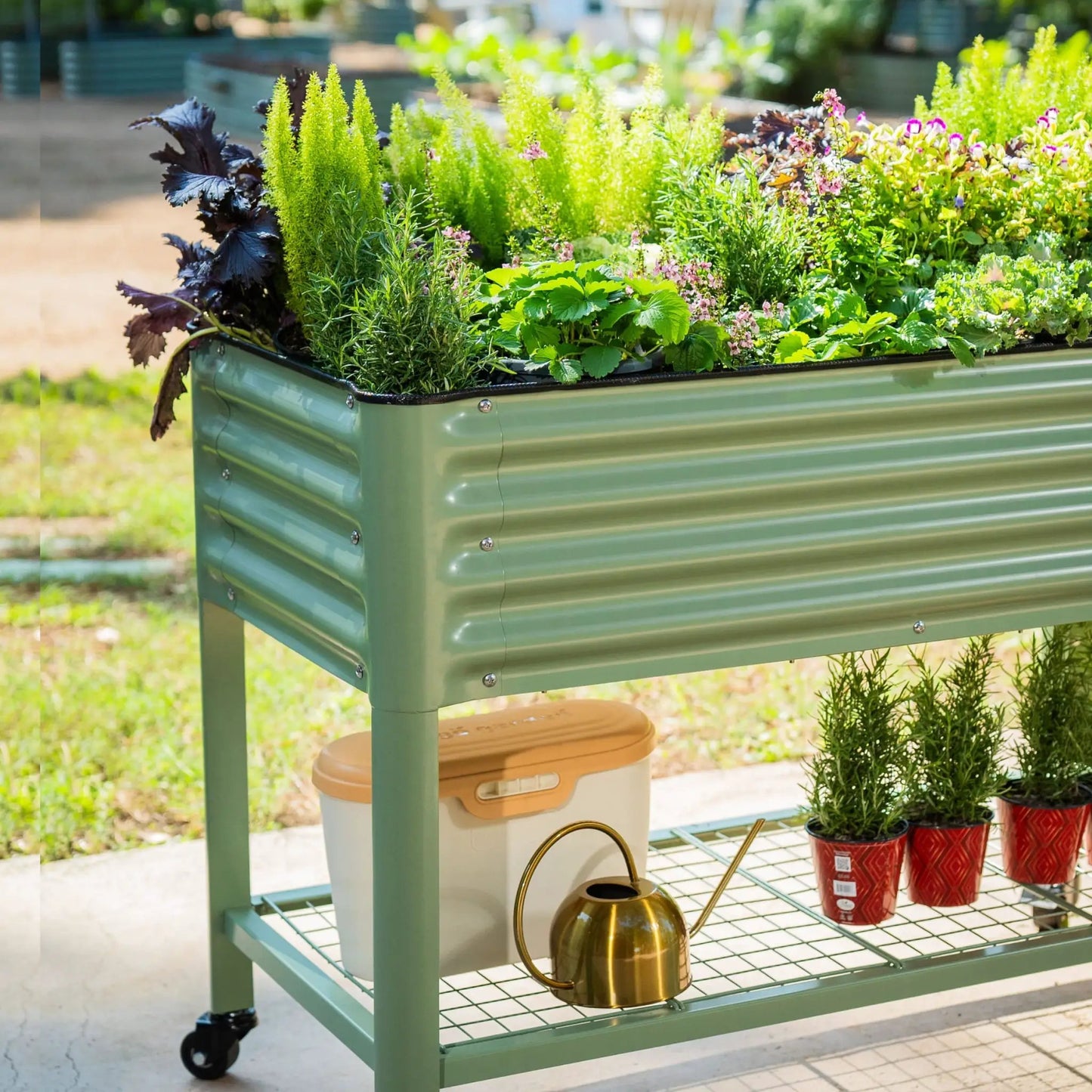Elevated Garden Bed 2 by 4 Feet For Patio Use