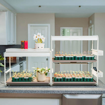 Lámpara de cultivo de mesa de 2 niveles para jardín