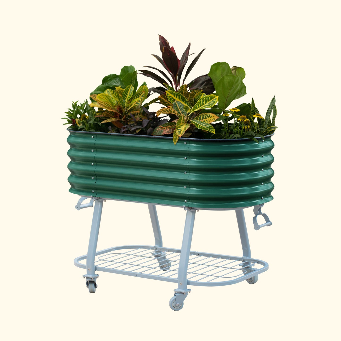 Vego Rolling Elevated Raised Garden Bed Self Watering