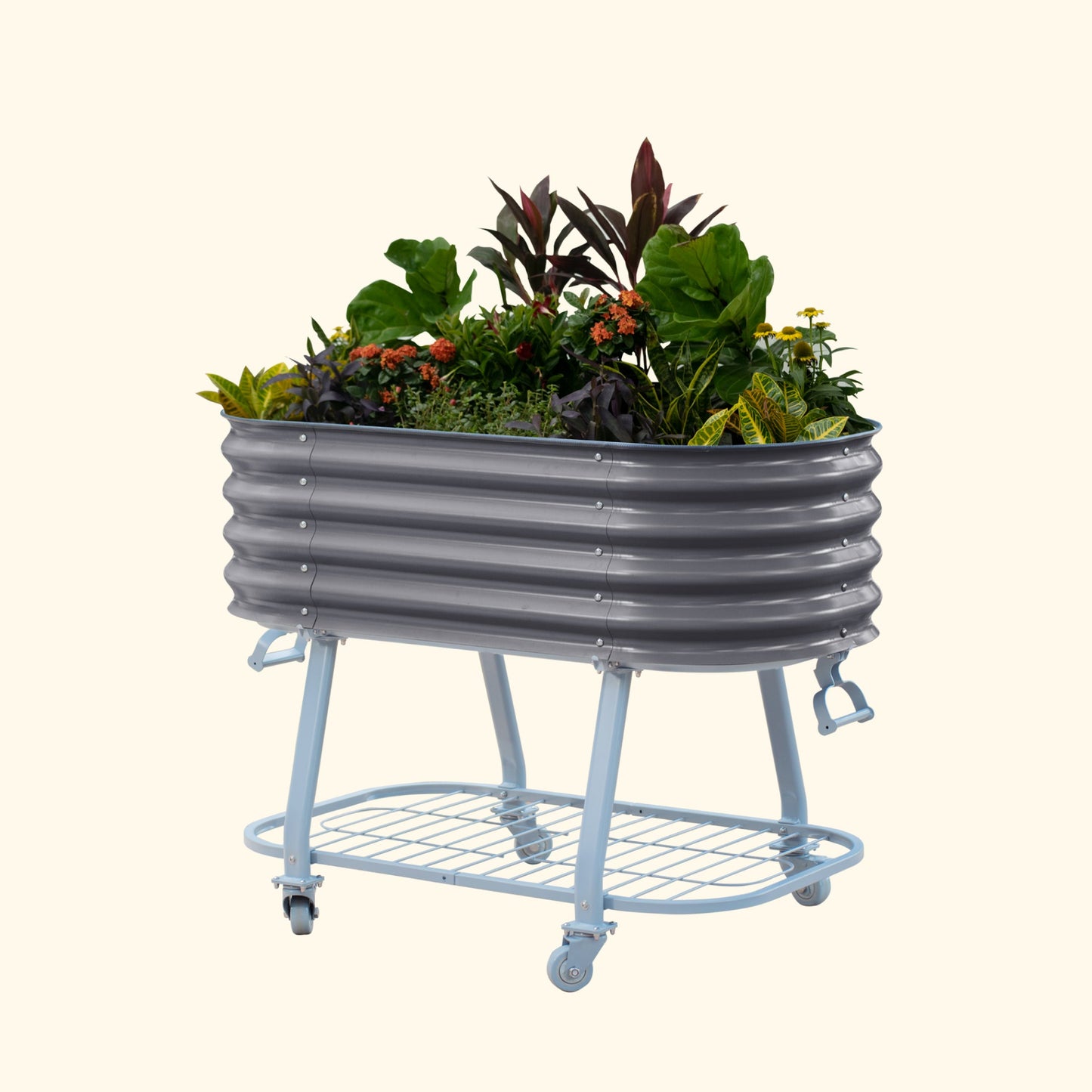 Vego Rolling Elevated Raised Garden Bed Self Watering
