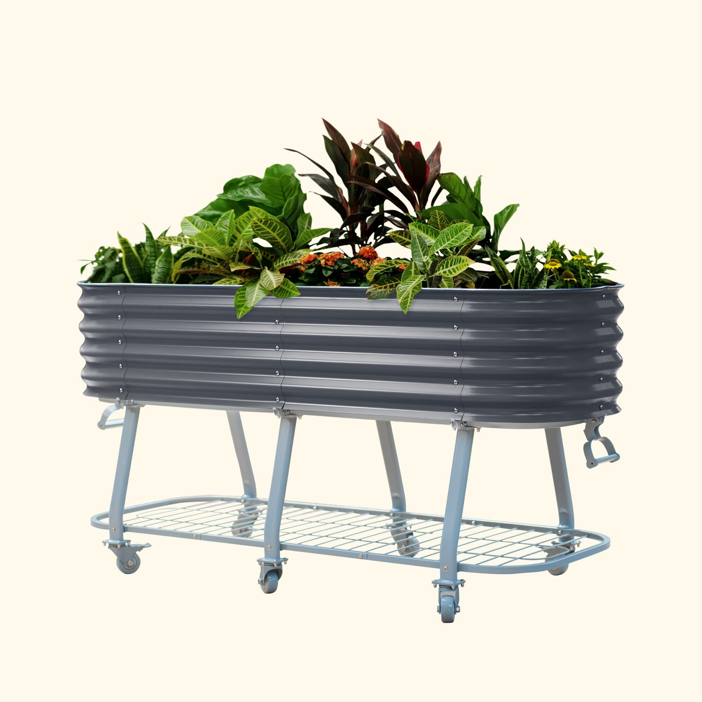 Vego Rolling Elevated Raised Garden Bed Self Watering