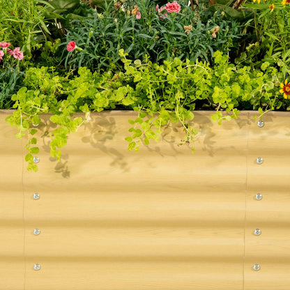 Jardinière surélevée de 43 cm de haut, taille moyenne, modulaire 6 en 1, en métal