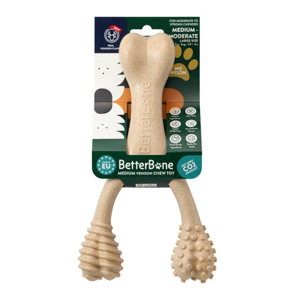 Juguete masticable BetterBone de durabilidad media: Ideal para masticadores cotidianos | Ingredientes naturales, ecológico, no tóxico