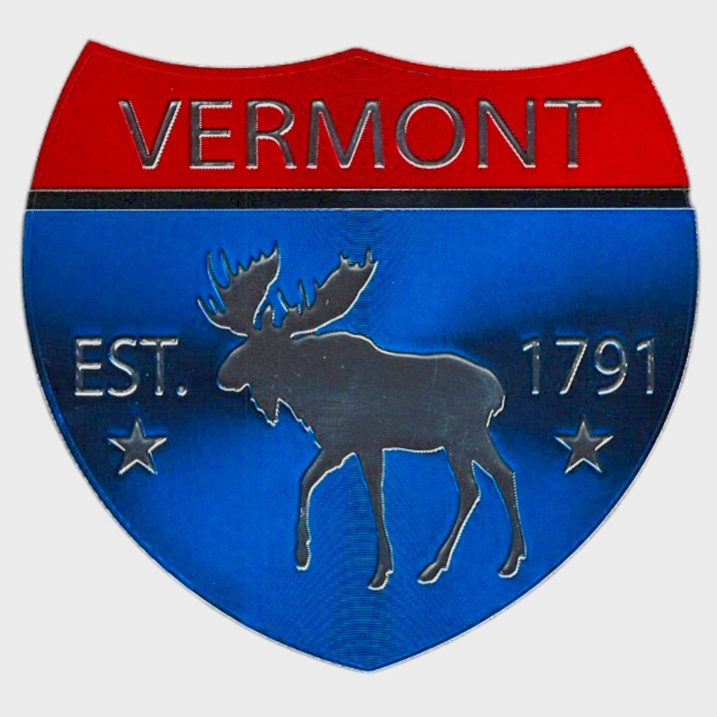Autocollant en aluminium pour autoroute du Vermont