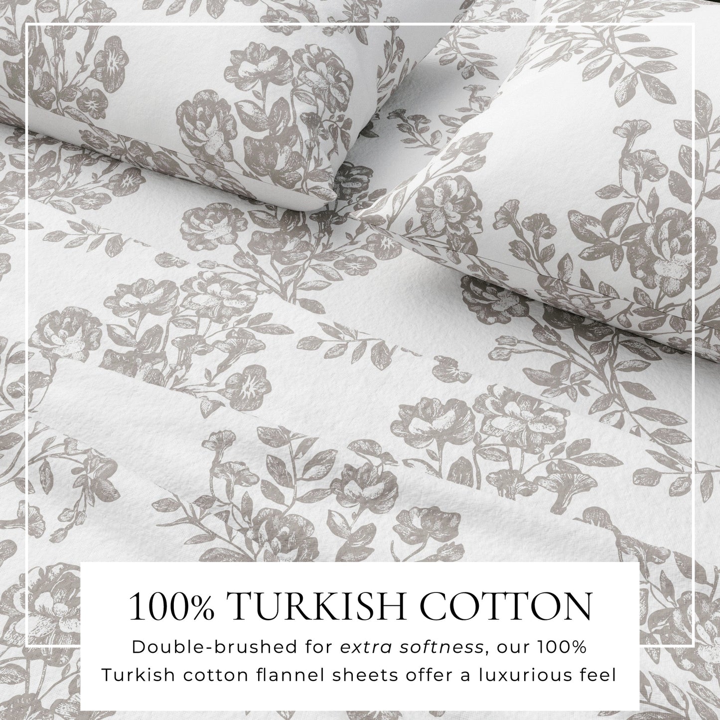Luxurious and Soft Turkish Cotton Flannel Sheet