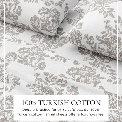Luxurious and Soft Turkish Cotton Flannel Sheet
