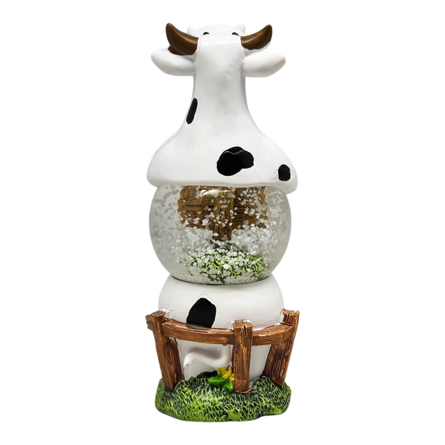 Boule à neige vache debout
