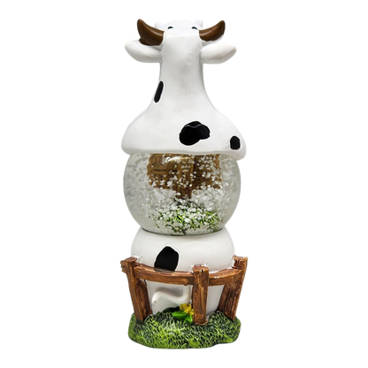 Boule à neige vache debout