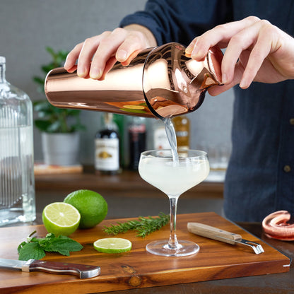 Classic Parisian Style Copper Cocktail Shaker