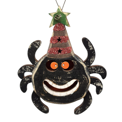 Adorno de araña espeluznante