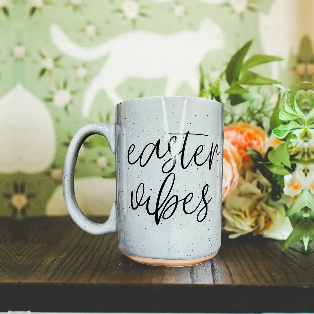 Easter Vibes Mug 16.23oz Coffee Cup Pink