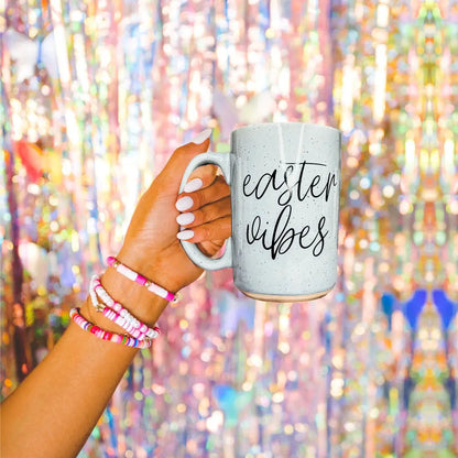 Easter Vibes Mug 16.23oz Coffee Cup Pink