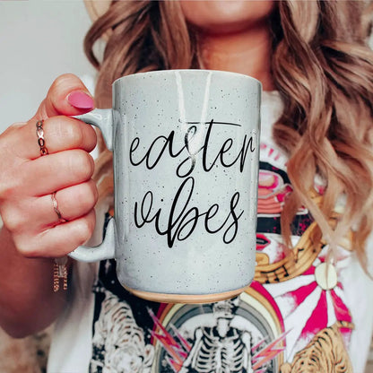 Easter Vibes Mug 16.23oz Coffee Cup Pink