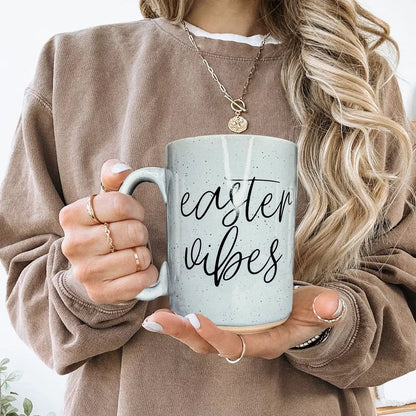 Easter Vibes Mug 16.23oz Coffee Cup Pink