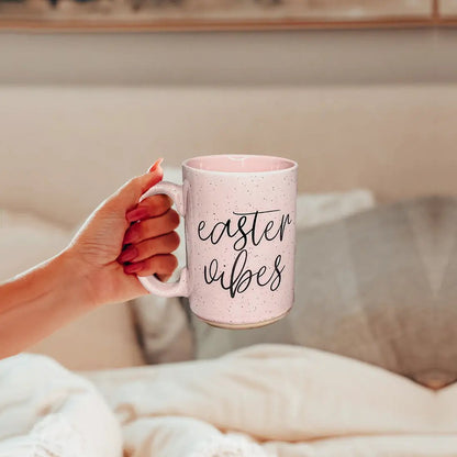 Easter Vibes Mug 16.23oz Coffee Cup Pink