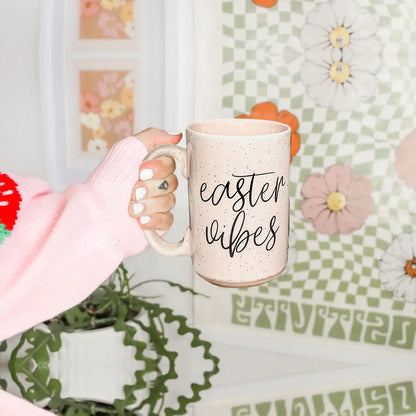 Easter Vibes Mug 16.23oz Coffee Cup Pink