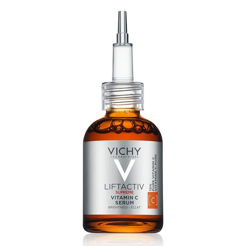 Vichy Liftactiv 15% Vitamin C Serum bottle with dropper, amber glass on Tampa Home & Garden Store