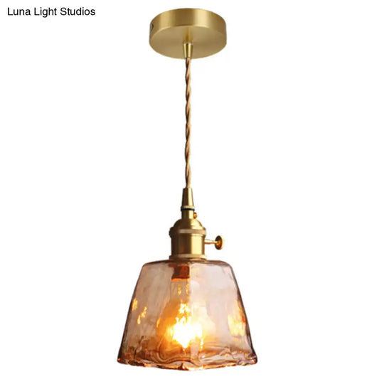 Vintage Alabaster Glass Pendant Lamp for Living Room - 1 Light Amber Pendant Lighting - Tampa Home & Garden Store