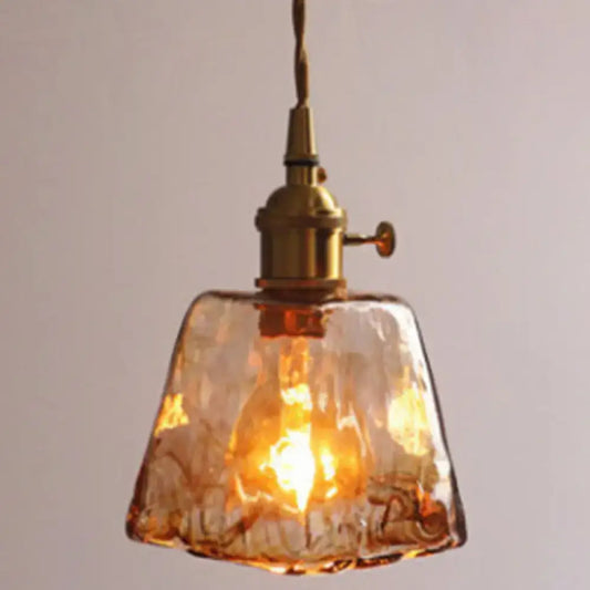Vintage Alabaster Glass Pendant Lamp for Living Room - 1 Light Amber Pendant Lighting - Tampa Home & Garden Store