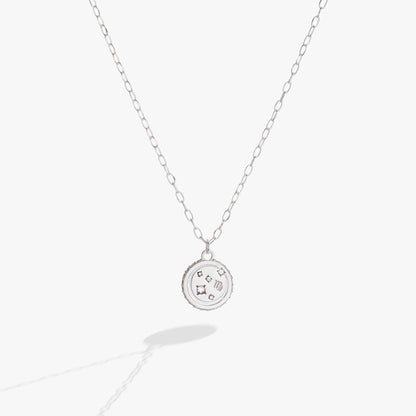 Virgo Zodiac Precious Necklace by Alex and Ani with silver chain and round crystal pendant on Tampa Home & Garden Store