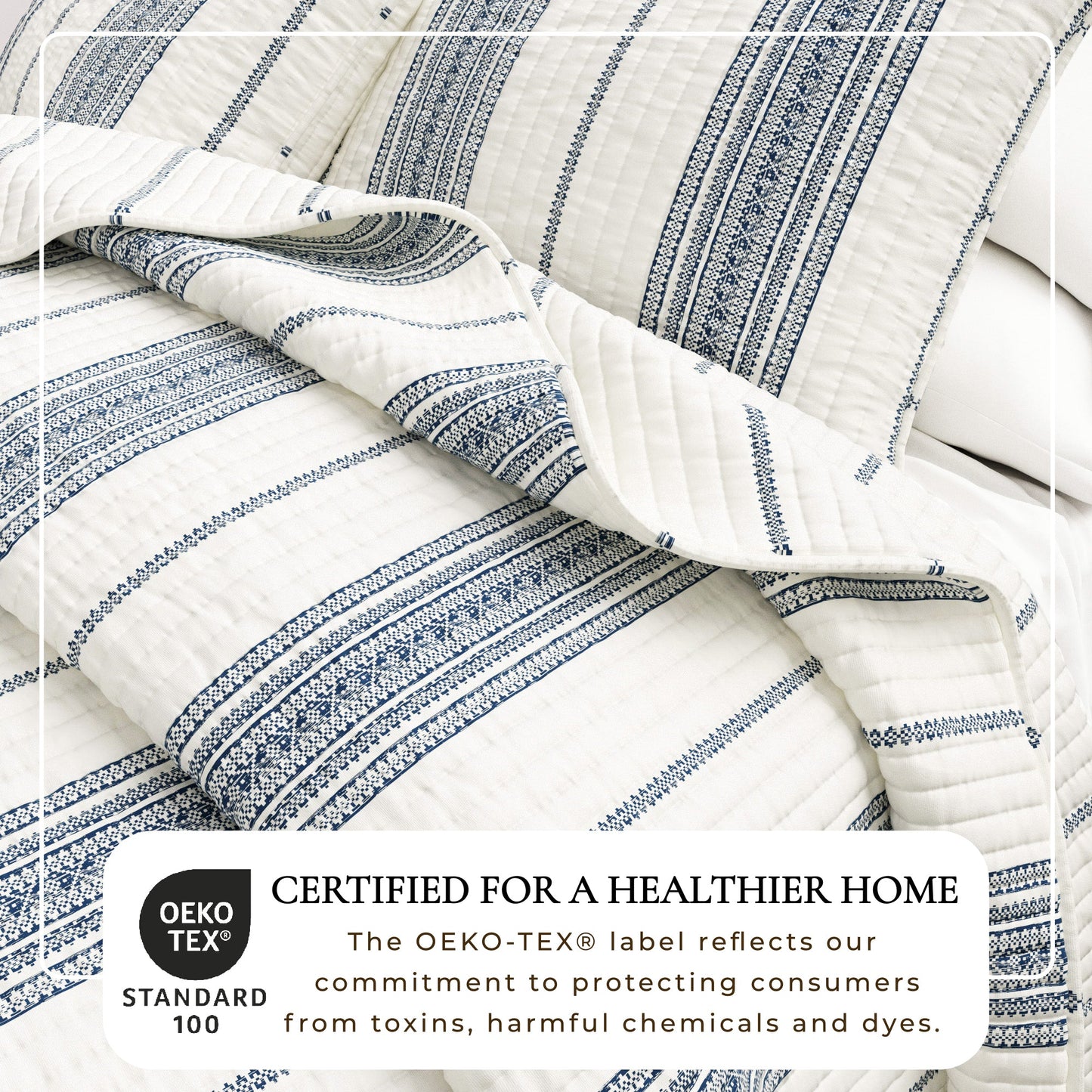 The Classic Reversible Stripe Farmhouse Quilt