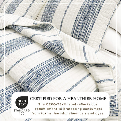 The Classic Reversible Stripe Farmhouse Quilt