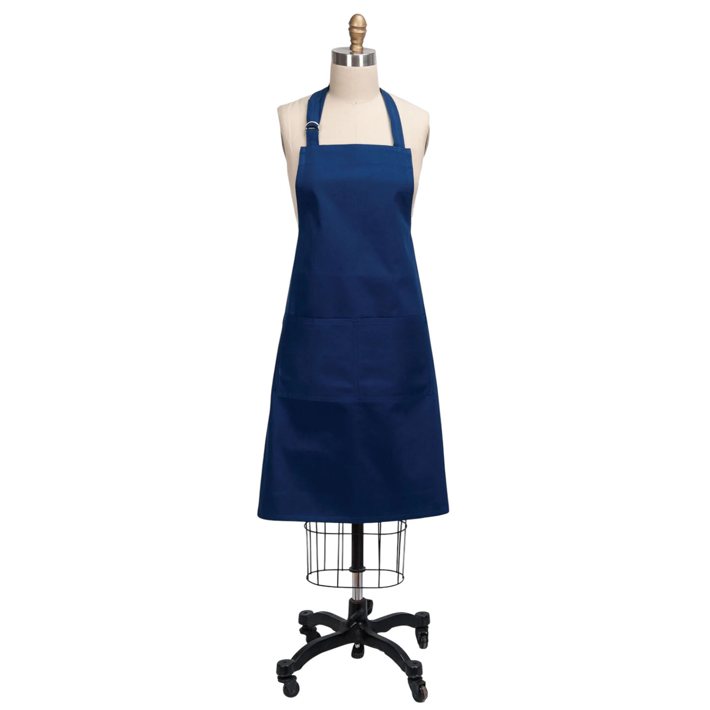 Tablier de chef bleu crépuscule uni