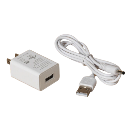 Cable USB con adaptador de enchufe - 4 pies de largo