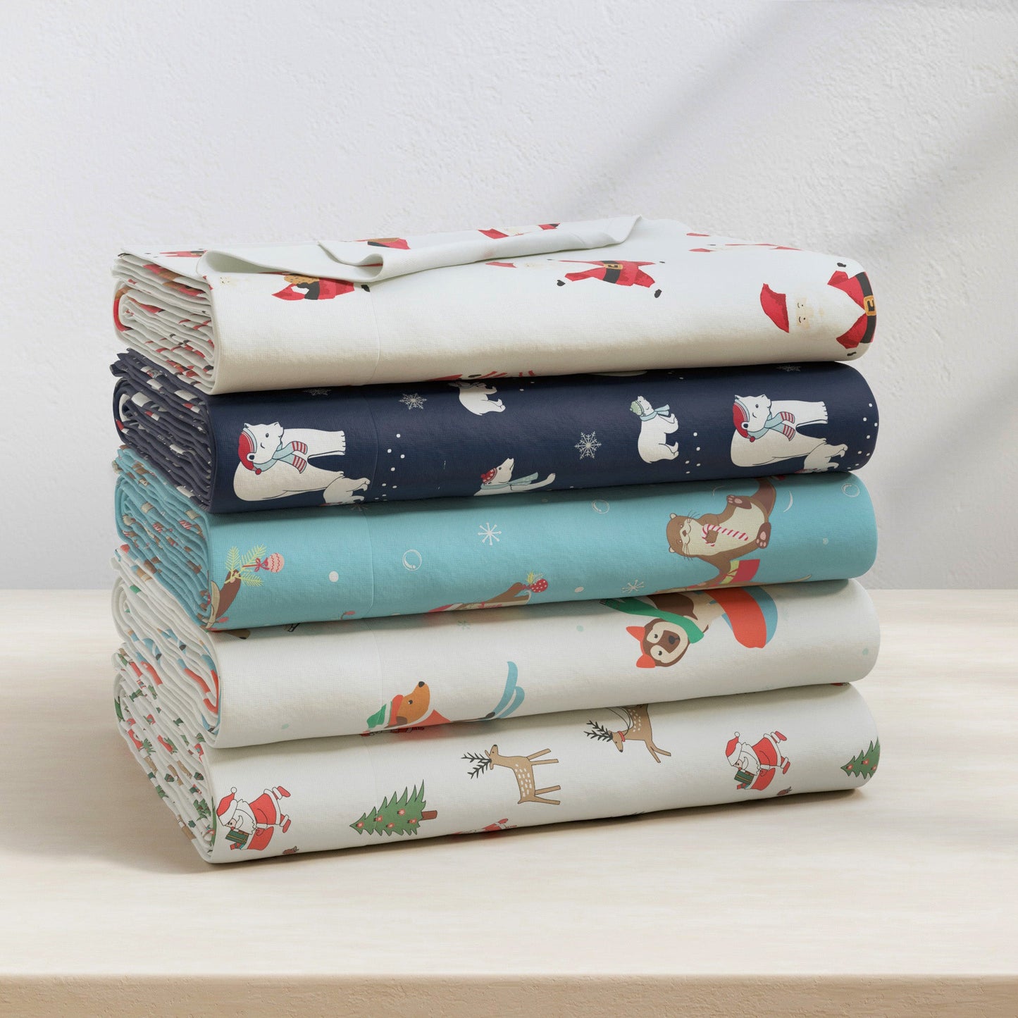 Soft and Plush Turkish Cotton Christmas Sheets