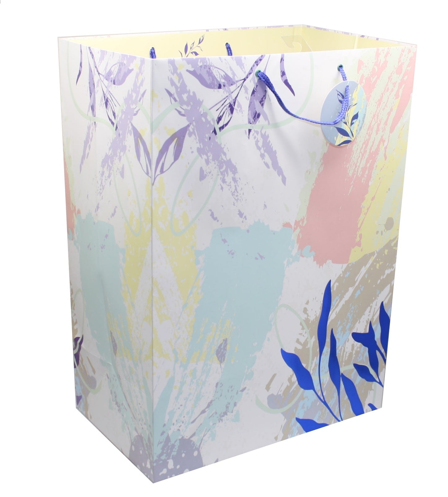 Sac cadeau géant à éclaboussures pastel