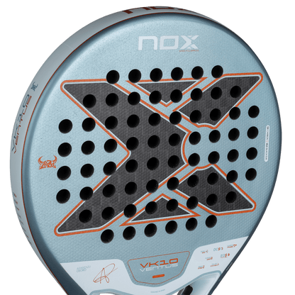 NOX VK Ventus Control 12K 2026 padel racket blue perforated face orange trim by Racket Central on Tampa Home & Garden Store