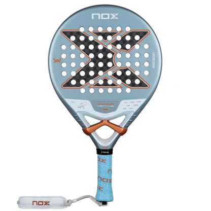Padel racket NOX VK Ventus Control 12K 2026, blue-teal frame with orange trim on Tampa Home & Garden Store