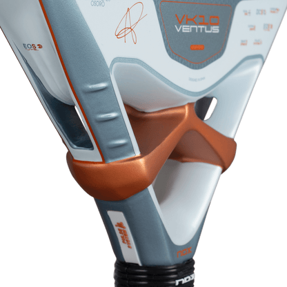 NOX VK Ventus Control 12K 2026 Padel Racket white-gray frame with orange accents on Tampa Home & Garden Store