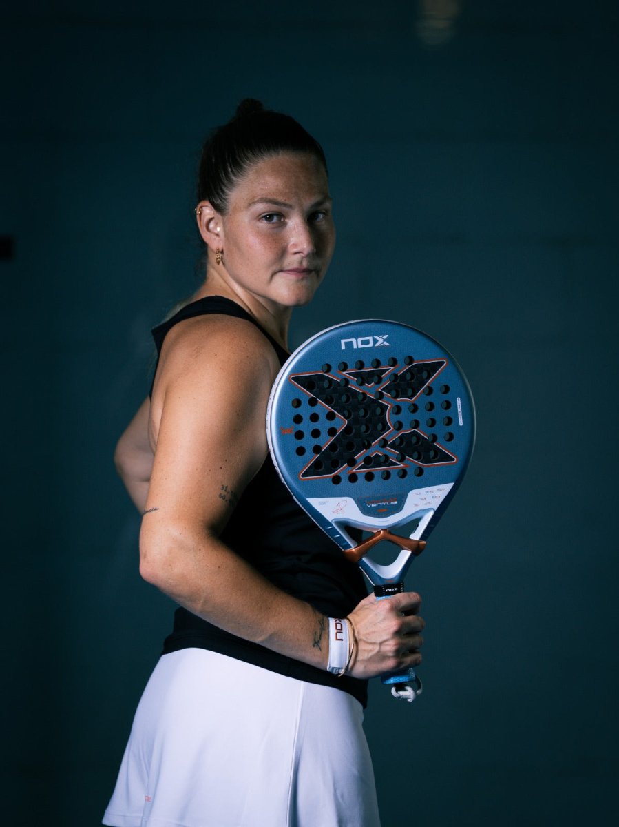 NOX VK Ventus Control 12K 2026 padel racket blue perforated face NOX on Tampa Home & Garden Store