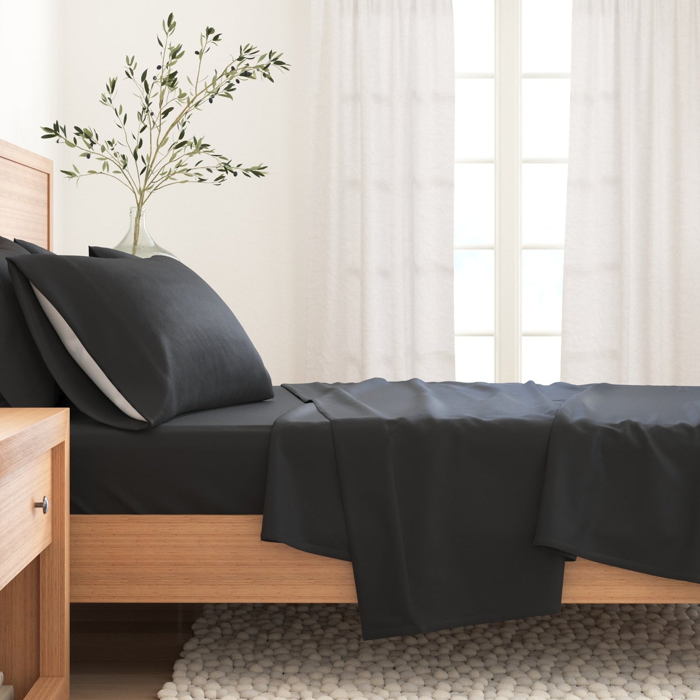 Soft and Natural Cotton Flannel Sheet Set