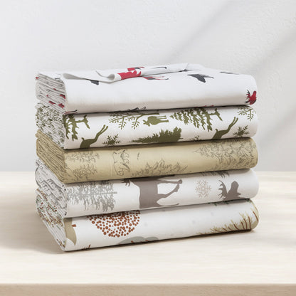 Classic Turkish Cotton Flannel Sheet and Pillow