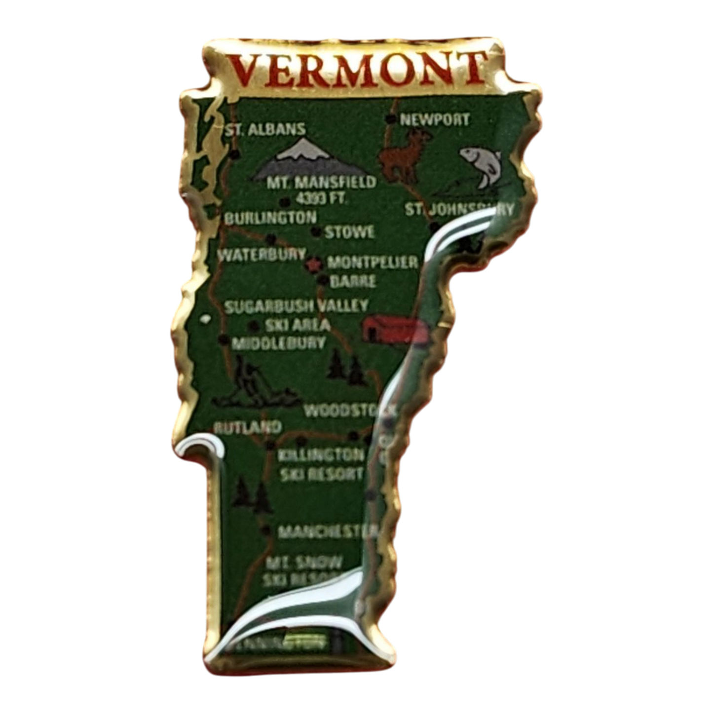 Pin de recuerdo de Vermont State