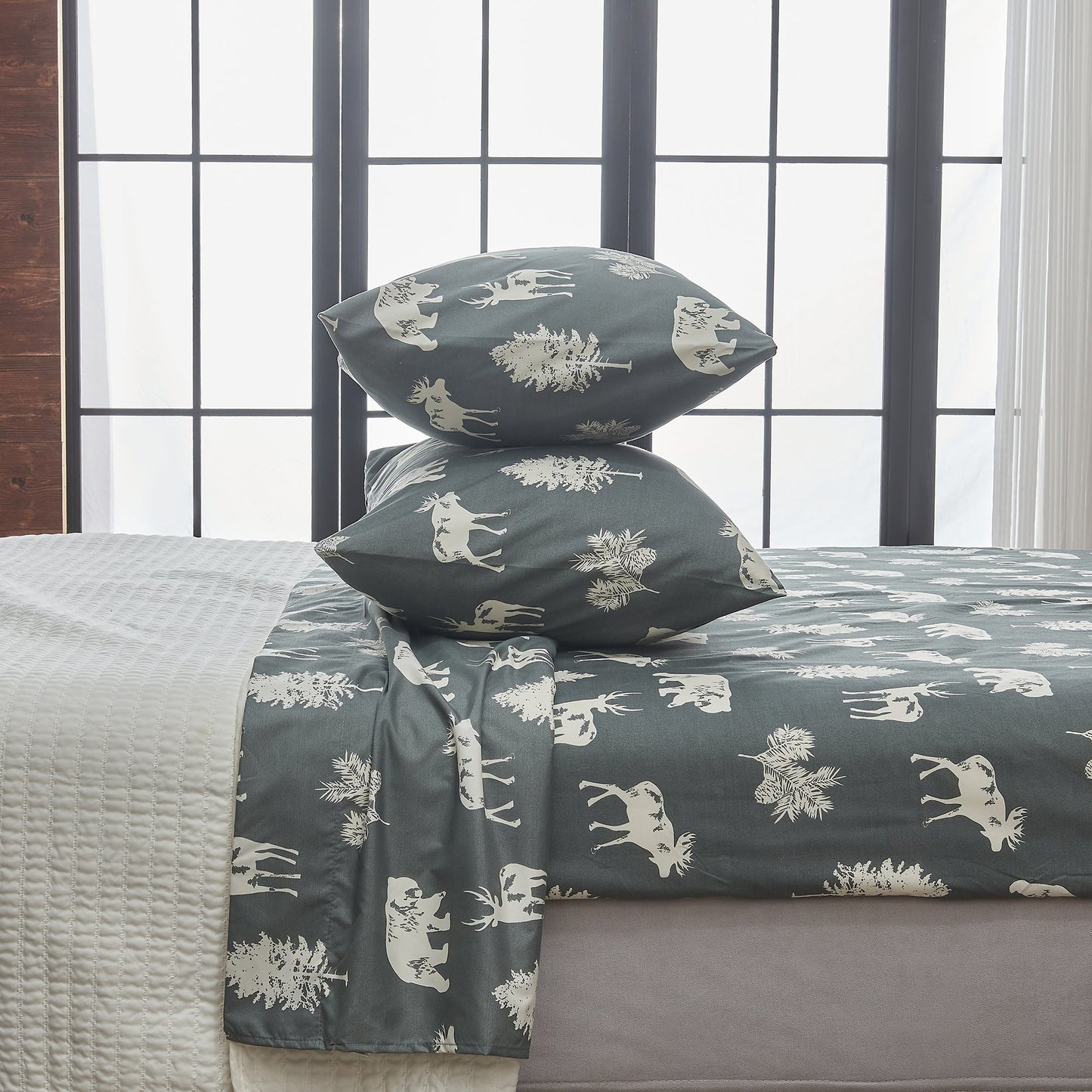 Lodge Printed Sheet Set and the Rustic Print
