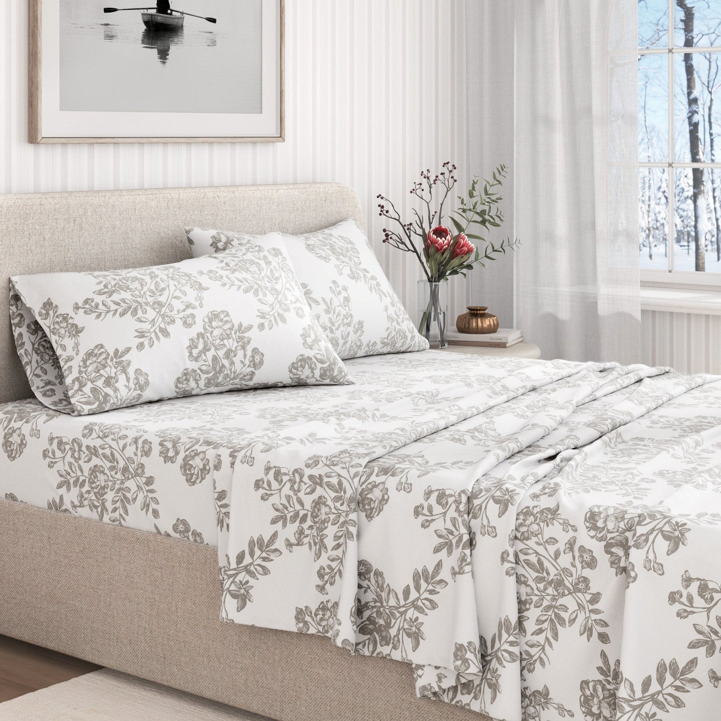 Luxurious and Soft Turkish Cotton Flannel Sheet