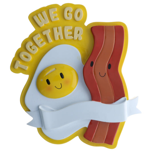 We Go Together Bacon Eggs Couples Ornament - Tampa Home & Garden Store
