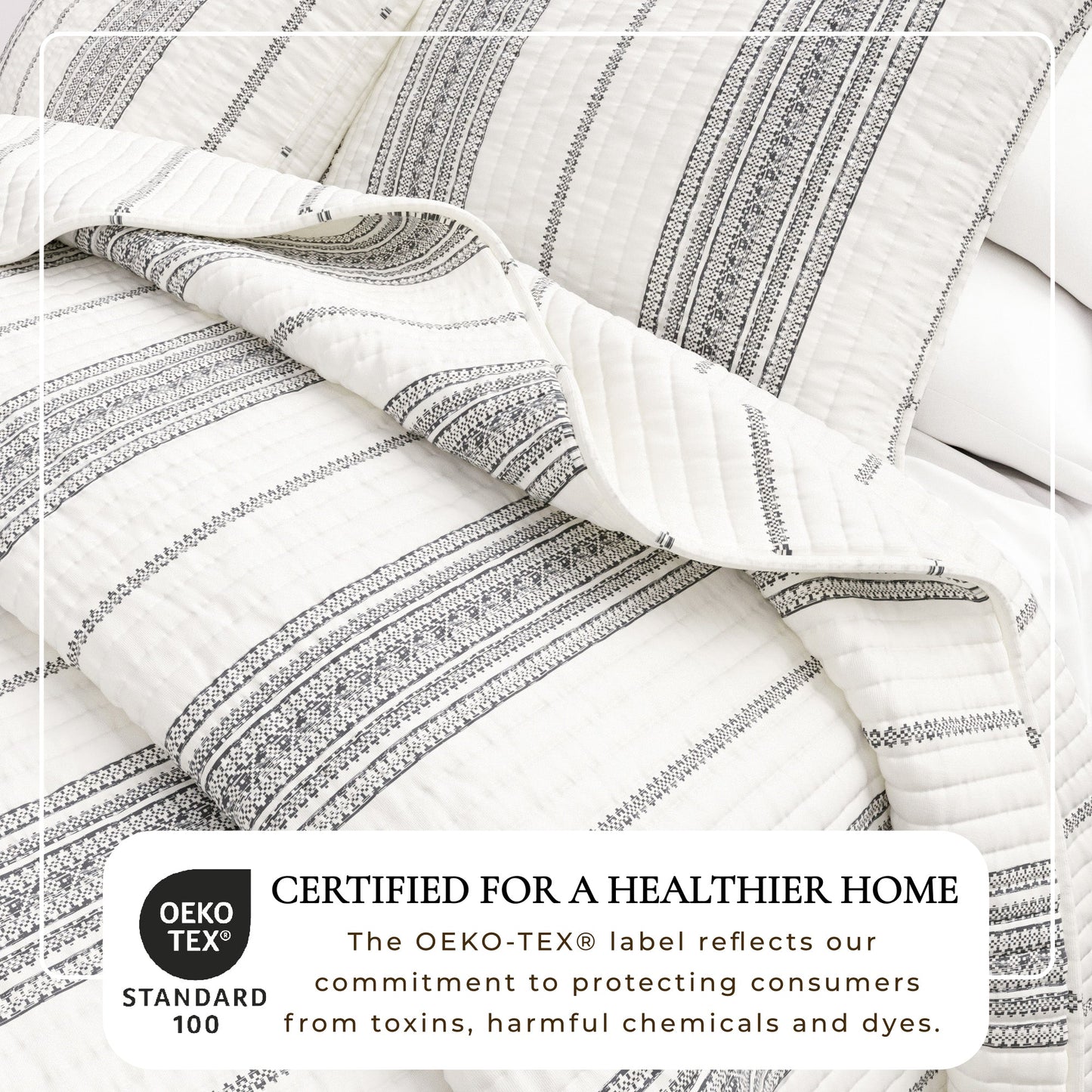 The Classic Reversible Stripe Farmhouse Quilt