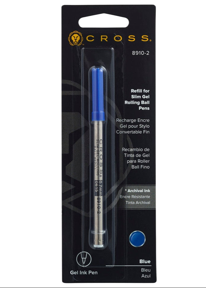 Cross Slim Gel Rollerball Pen Refill blue single pack on Tampa Home & Garden Store