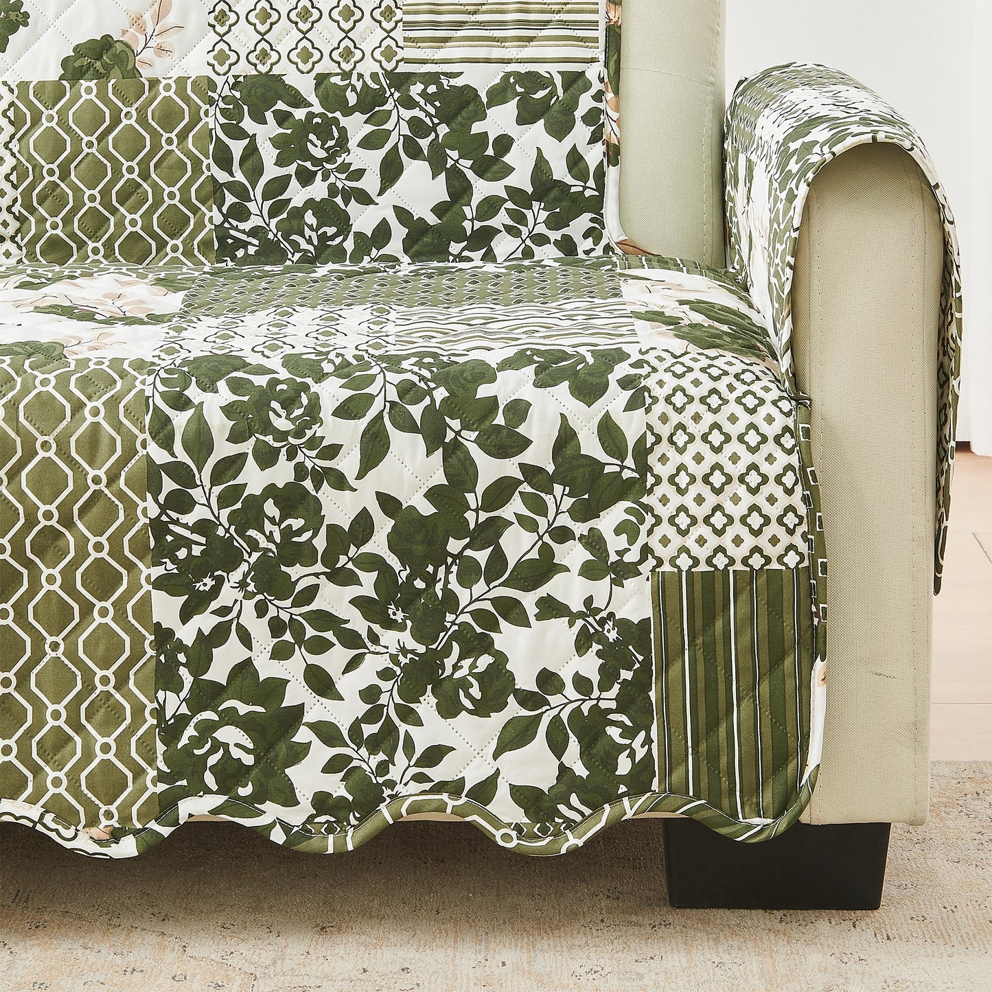 Reversible Floral Patchwork Furniture Cover