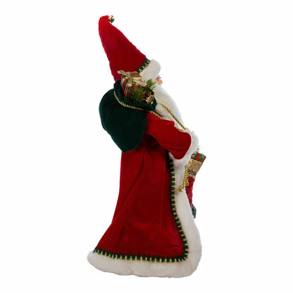 Kringles Fancy Santa con calcetín - 17 pulgadas
