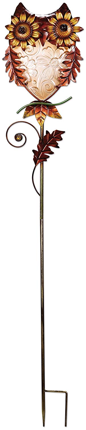 Owl Garden Stake Harvest Blessings Owl Yard Stake