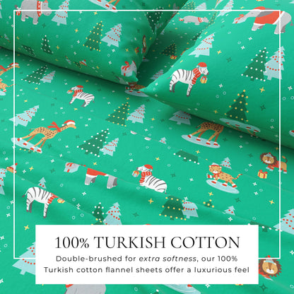 Soft and Plush Turkish Cotton Christmas Sheets