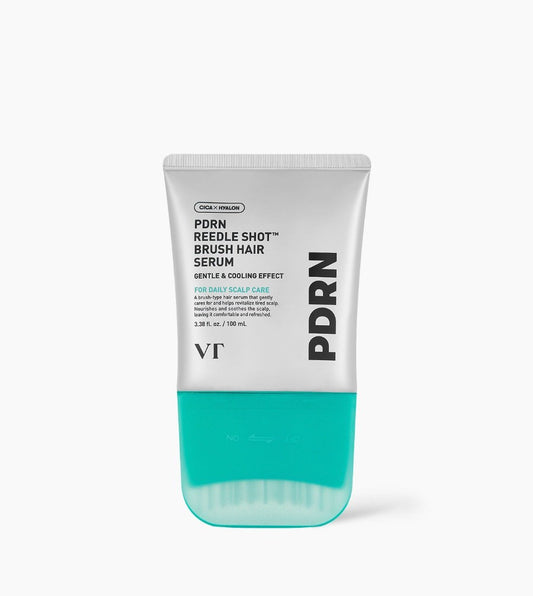 VT PDRN Reedle Shot Brush Hair Serum 100ml silver tube with turquoise cap Seoulia hair serum on Tampa Home & Garden Store
