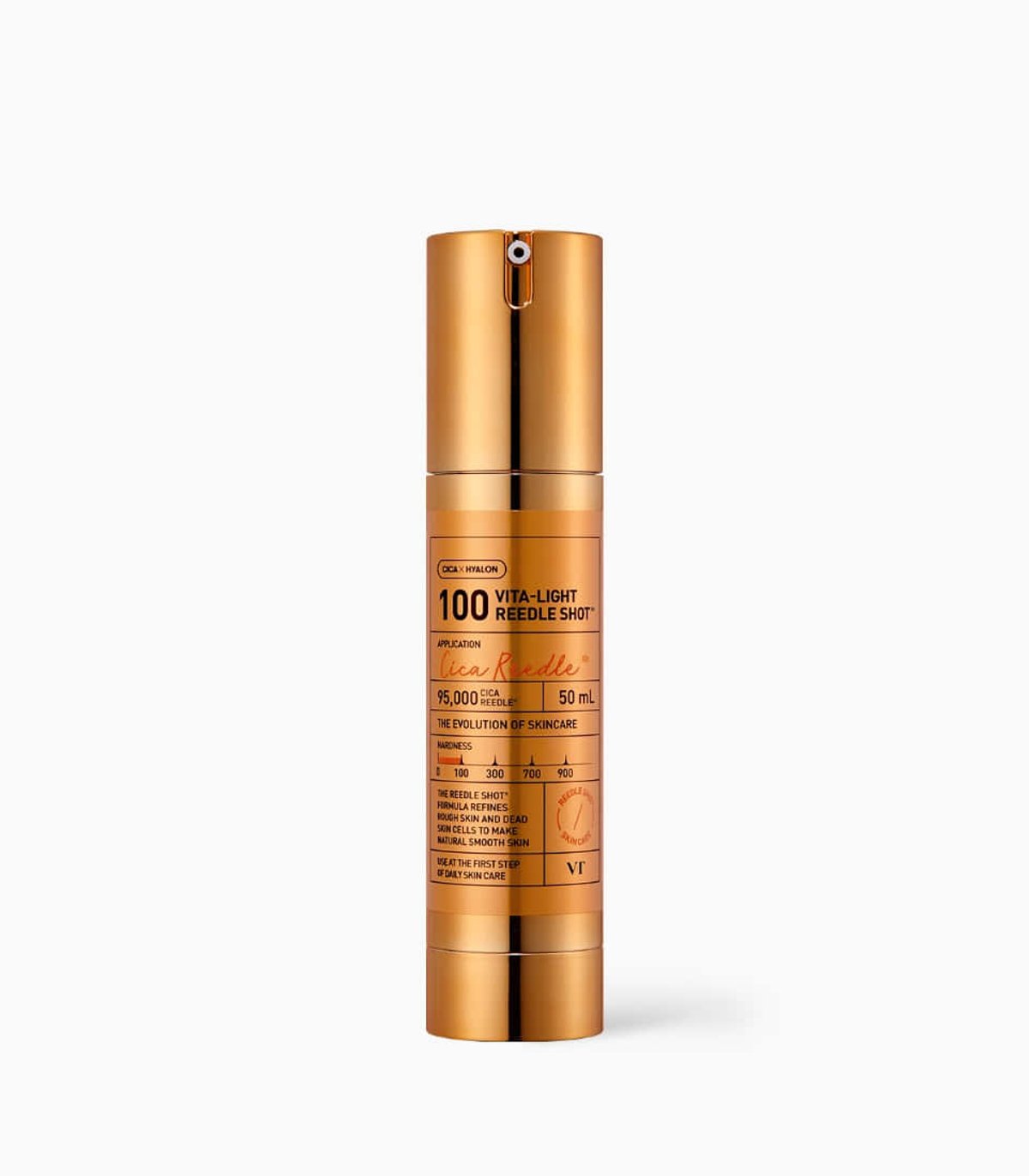VT Vita-Light Reedle Shot 100 50ml essence bottle with gold pump Seoulia face serum on Tampa Home & Garden Store