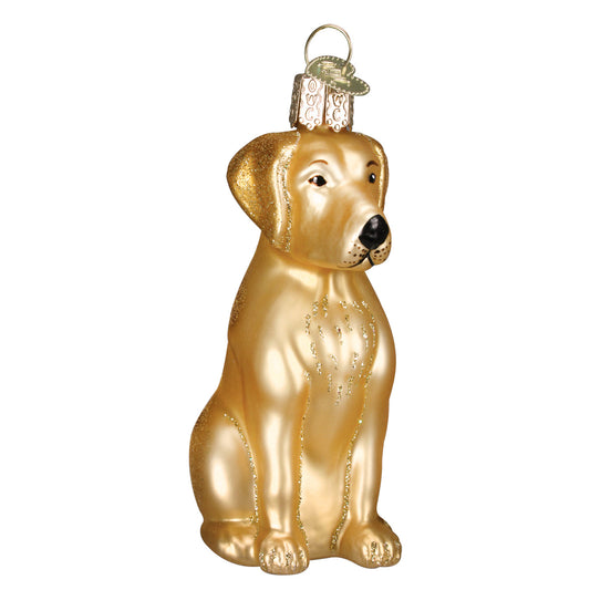Yellow Labrador Glass Ornament - Tampa Home & Garden Store